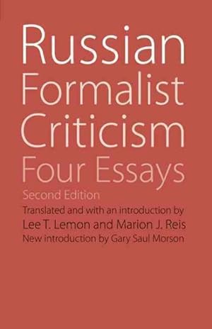 Image du vendeur pour Russian Formalist Criticism : Four Essays mis en vente par GreatBookPrices
