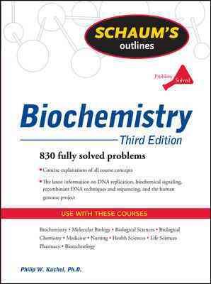 Bild des Verkufers fr Schaum's Outlines Biochemistry zum Verkauf von GreatBookPrices