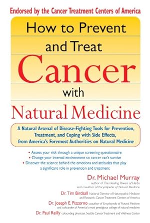 Imagen del vendedor de How to Prevent and Treat Cancer With Natural Medicine a la venta por GreatBookPrices