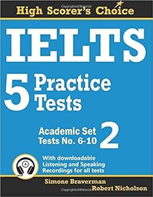 Seller image for Ielts 5 Practice Tests, Academic Set 2: Tests No. 6-10 for sale by GreatBookPrices