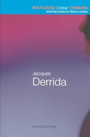 Imagen del vendedor de Jacques Derrida a la venta por GreatBookPrices