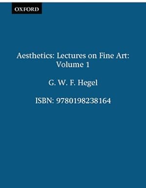 Seller image for Aesthetics : Lectures on Fine Art for sale by GreatBookPrices