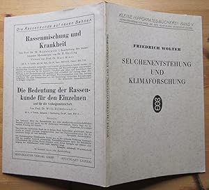 Bild des Verkufers fr Seuchenentstehung und Klimaforschung. Die Ergebnisse der Klimaforschung in ihrer Bedeutung fr die Epidemologie. zum Verkauf von Antiquariat Roland Ggler