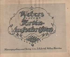 Seller image for Webers fertige Torten-Aufschriften for sale by Falkensteiner