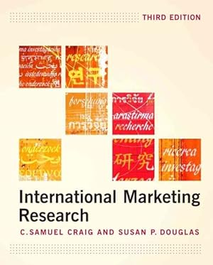 Immagine del venditore per International Marketing Research venduto da GreatBookPrices