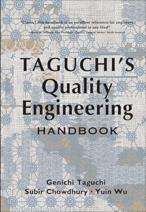 Image du vendeur pour Taguchi's Quality Engineering Handbook mis en vente par GreatBookPrices