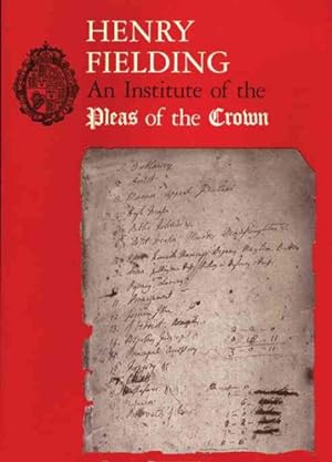 Immagine del venditore per Henry Fielding : An Institute of Pleas of the Crown venduto da GreatBookPrices