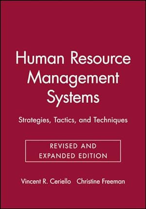 Seller image for Human Resource Management Systems : Strategies, Tactics, and Techniques for sale by GreatBookPrices