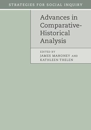 Seller image for Advances in Comparative-Historical Analysis for sale by GreatBookPrices