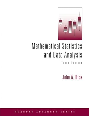Imagen del vendedor de Mathematical Statistics And Data Analysis a la venta por GreatBookPrices