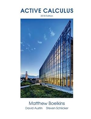 Bild des Verkufers fr Active Calculus 2018: Single Variable zum Verkauf von GreatBookPrices