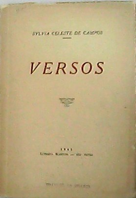 Seller image for Versos. for sale by Librera y Editorial Renacimiento, S.A.