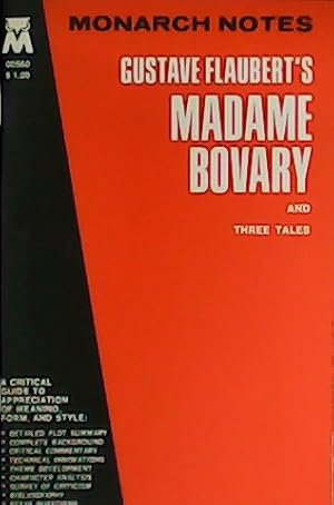 Seller image for Monarch Notes Gustave Flaubert s Madame Bobary and three tales. for sale by Librera y Editorial Renacimiento, S.A.