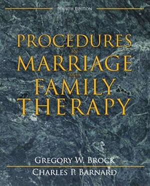 Seller image for Procedures in Marriage and Family Therapy for sale by GreatBookPrices