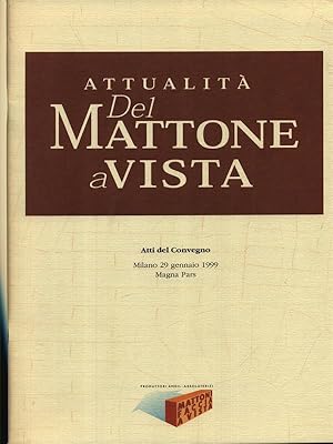 Imagen del vendedor de Attualita' del mattone a vista a la venta por Librodifaccia