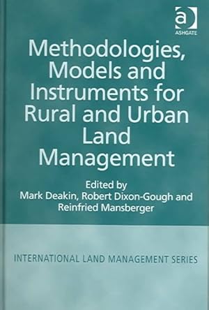 Seller image for Methodologies, Models, and Instruments for Rural and Urban Land Management for sale by GreatBookPrices