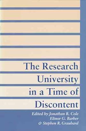 Seller image for Research University in a Time of Discontent for sale by GreatBookPrices