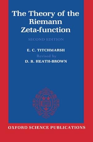 Immagine del venditore per Theory of the Riemann Zeta-Function venduto da GreatBookPrices
