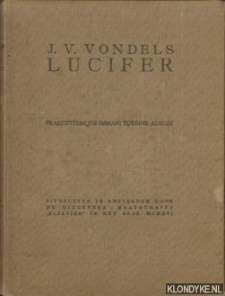 Bild des Verkufers fr J. V. Vondels Lucifer: praecipitemque immani turbine adegit zum Verkauf von Klondyke