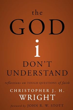 Imagen del vendedor de God I Don't Understand : reflections on Tough Questions of faith a la venta por GreatBookPrices