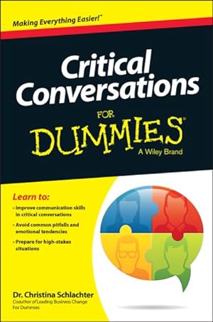 Seller image for Critical Conversations for Dummies for sale by GreatBookPrices