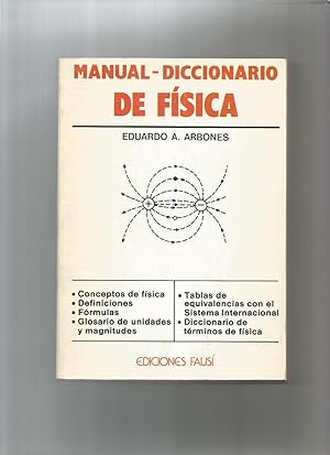 Imagen del vendedor de Manual- diccionario de fsica. a la venta por Librera El Crabo