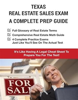 Immagine del venditore per Texas Real Estate Exam : A Complete Prep Guide: Principles, Concepts and 4 Practice Tests venduto da GreatBookPrices
