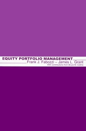 Image du vendeur pour Equity Portfolio Management mis en vente par GreatBookPrices