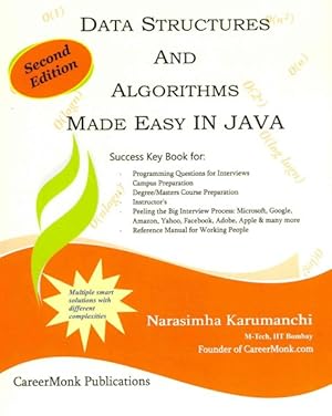 Imagen del vendedor de Data Structures and Algorithms Made Easy in Java : Data Structure and Algorithmic Puzzles a la venta por GreatBookPrices