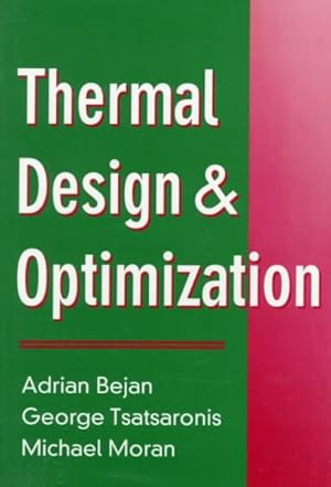 Immagine del venditore per Thermal Design and Optimization venduto da GreatBookPrices