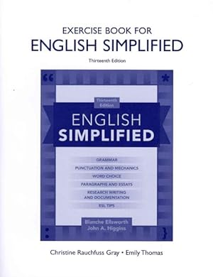 Imagen del vendedor de English Simplified Exercise Book a la venta por GreatBookPrices