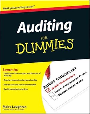 Seller image for Auditing for Dummies for sale by GreatBookPrices