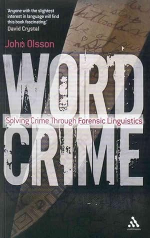Seller image for Wordcrime : Solving Crime Through Forensic Linguistics for sale by GreatBookPrices