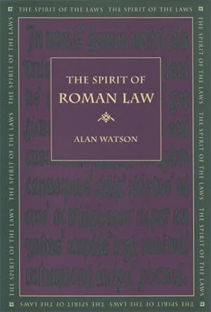 Immagine del venditore per Spirit of Roman Law venduto da GreatBookPrices