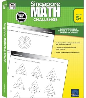 Imagen del vendedor de Singapore Math Challenge, Grade 5+ a la venta por GreatBookPrices