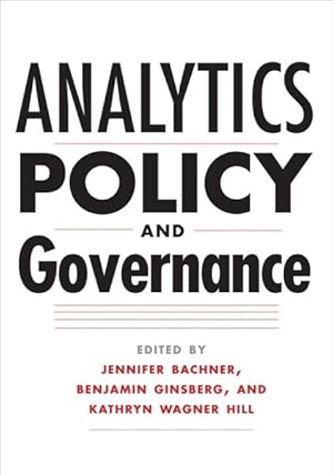 Imagen del vendedor de Analytics, Policy, and Governance a la venta por GreatBookPrices