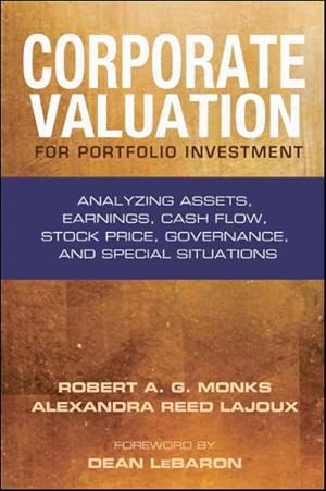 Imagen del vendedor de Corporate Valuation for Portfolio Investment : Analyzing Assets, Earnings, Cash Flow, Stock Price, Governance, and Special Situations a la venta por GreatBookPrices