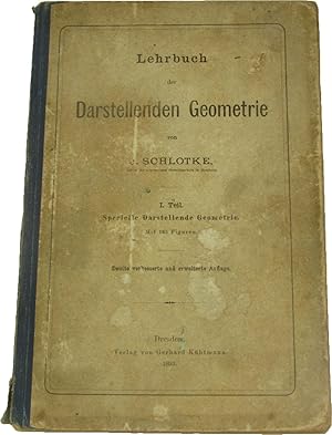 Seller image for Lehrbuch der Darstellenden Geometrie. 1. Teil. Specielle Darstellende Geometrie., for sale by Versandantiquariat Hbald