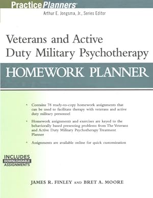 Seller image for Veterans and Active Duty Military Psychotherapy Homework Planner for sale by GreatBookPrices