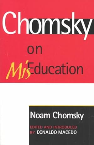 Imagen del vendedor de Chomsky on MisEducation a la venta por GreatBookPrices