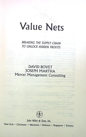 Seller image for Value Nets: Breaking the Supply Chain to Unlock Hidden Profits. for sale by books4less (Versandantiquariat Petra Gros GmbH & Co. KG)