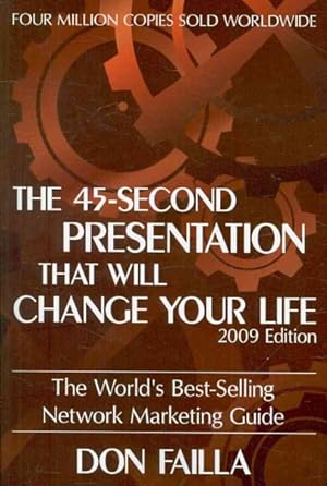 Image du vendeur pour 45 Second Presentation That Will Change Your Life : The World's Best-selling Network Marketing Guide mis en vente par GreatBookPrices
