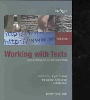 Seller image for Working With Texts : A Core Introduction to Language Analysis for sale by GreatBookPrices