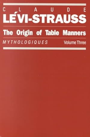 Bild des Verkufers fr Origin of Table Manners zum Verkauf von GreatBookPrices