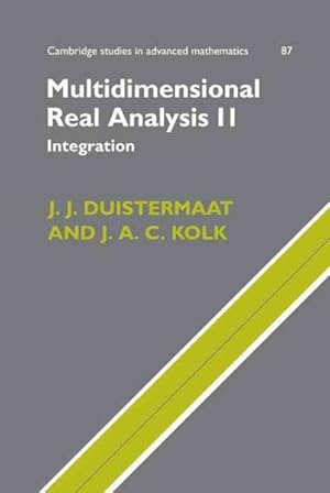 Immagine del venditore per Multidimensional Real Analysis II : Integration venduto da GreatBookPrices