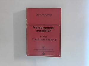 Bild des Verkufers fr Versorgungsausgleich in der Rentenversicherung: Text und Erluterungen zum Ersten Eherechtsreformgesetz zum Verkauf von ANTIQUARIAT FRDEBUCH Inh.Michael Simon