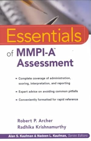 Imagen del vendedor de Essentials of Mmpi-A Assessment a la venta por GreatBookPrices