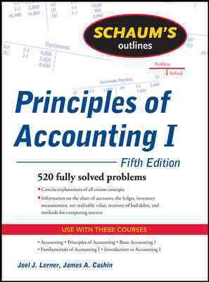 Seller image for Schaum's Outline of Principles of Accounting I for sale by GreatBookPrices