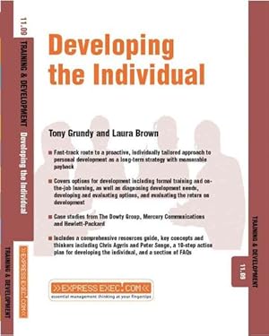 Image du vendeur pour Developing the Individual : Training and Development 11.9 mis en vente par GreatBookPrices