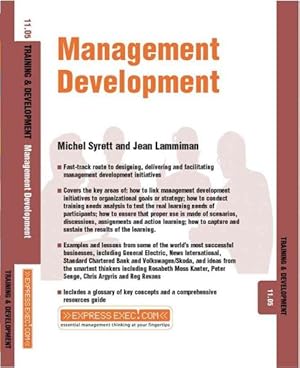 Imagen del vendedor de Management Development : Training and Development a la venta por GreatBookPrices